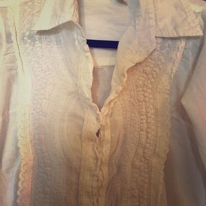 White lace blouse